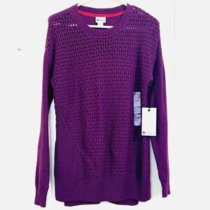Stylus Women's Sweater Purple Crewneck Long Sleeve Sweater. Size Small NWT
